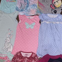 Little Girl Clothes Size 4/5 Nightgown / Pjs Bundle (13 Pcs)
