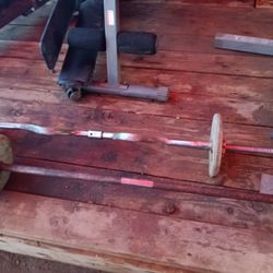 Curve And Straight Bar With Weights