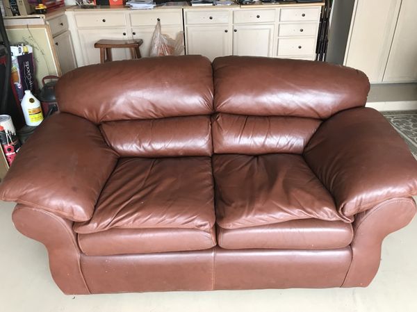 Soft Brown Leather Loveseats For Sale In Goodyear Az Offerup