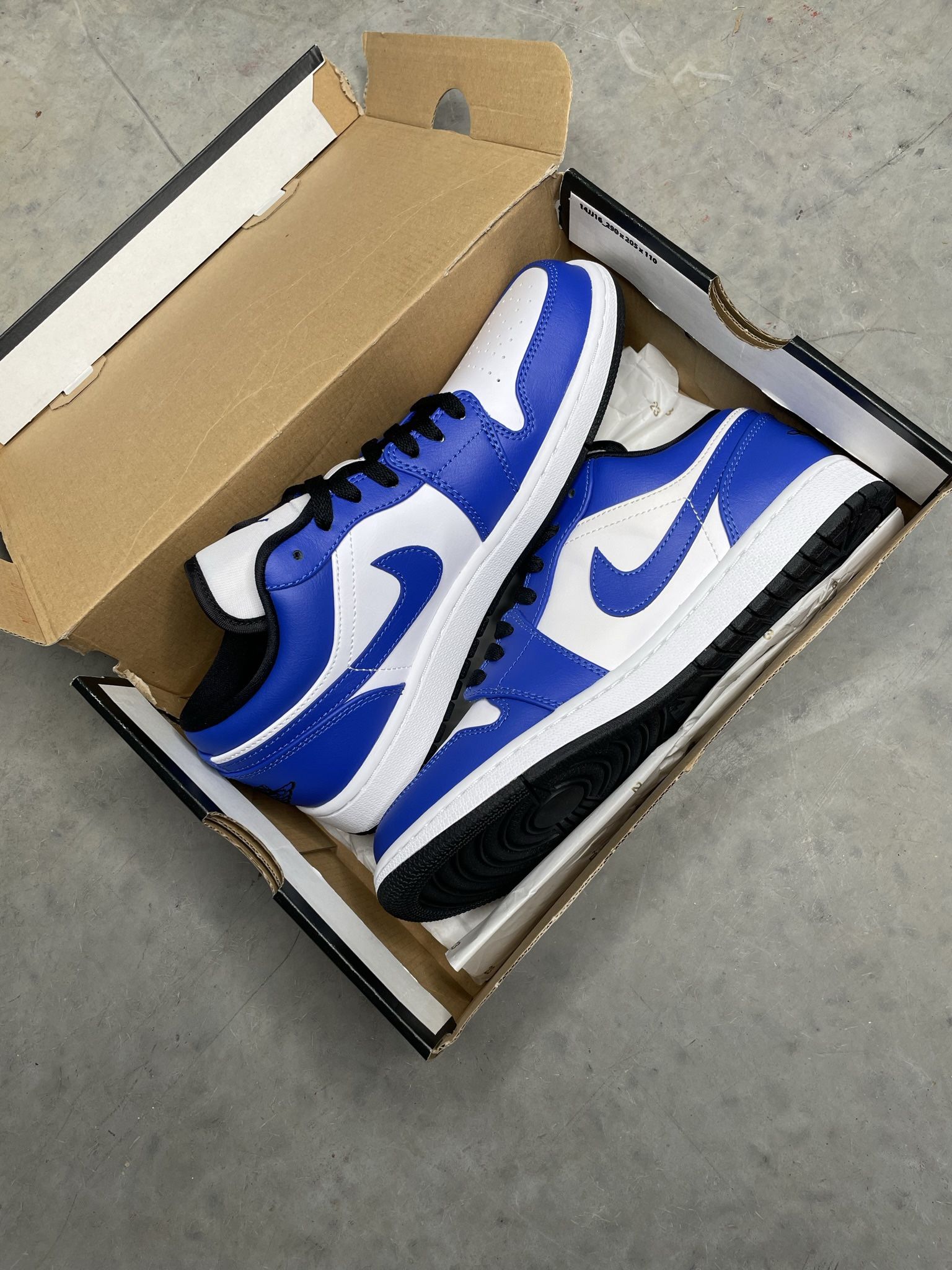 Air Jordan Low “Storm Blue” Size