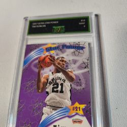 1997-98 Fleer Ultra Star Power rookie #SP18 Tim Duncan HOF  RC EJE MINT 9 