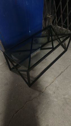 Coffee table Black Metal Glass 