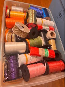 Lots of ribbon & gift bags