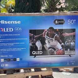 50” Hisense smart 4k Qled hdr tv
