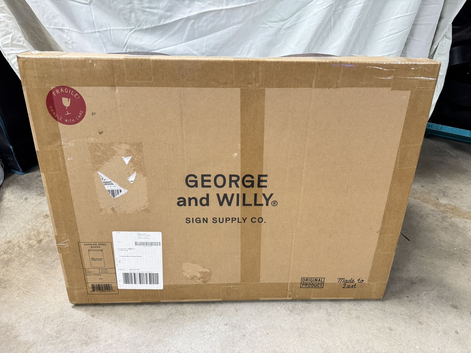 George And Willy Hanging Menu Boards (3 Sets)