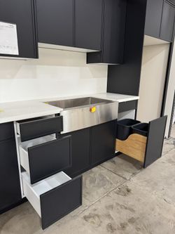 $1700 Narrow Black European Cabinet