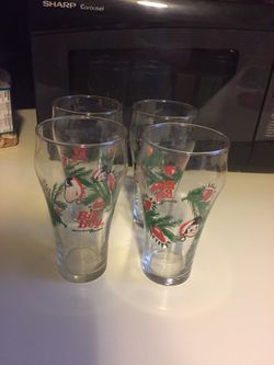 Vintage Big Boy Holiday Glasses- Set of 4