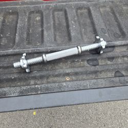 Like New Threaded Dumbbell Bar."CHECK OUT MY PAGE FOR MORE DEALS "