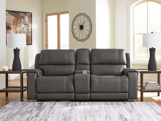5Z - Pittson Anchor 3-Piece Power Reclining Sectional Loveseat with Console