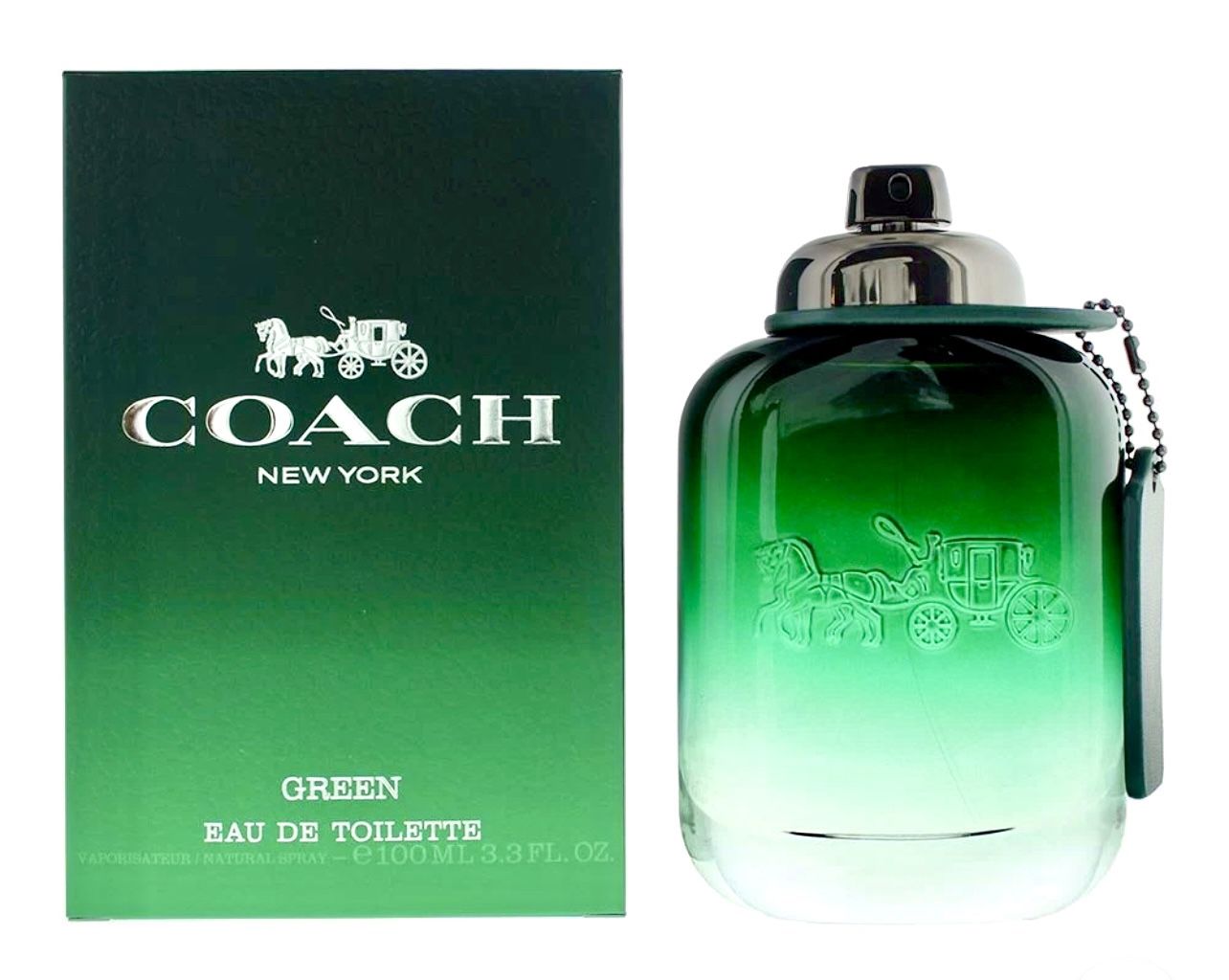 Coach New York Green by Coach Eau de Toilette Spray 3.3 FL oz /100 ML New in Box