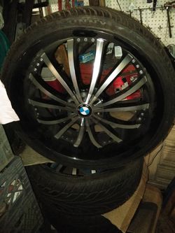 BMW 22inch rims with tire's $800