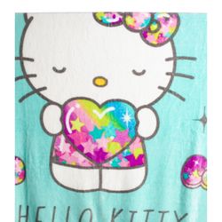 HELLO KITTY DREAM AND SPARKLE CLOUD CHARACTER THROW