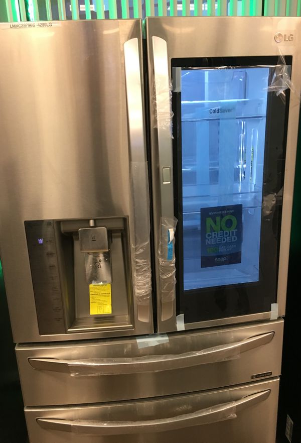 Lg stainless steel knock refrigerator 4 door for Sale in Cape Coral, FL