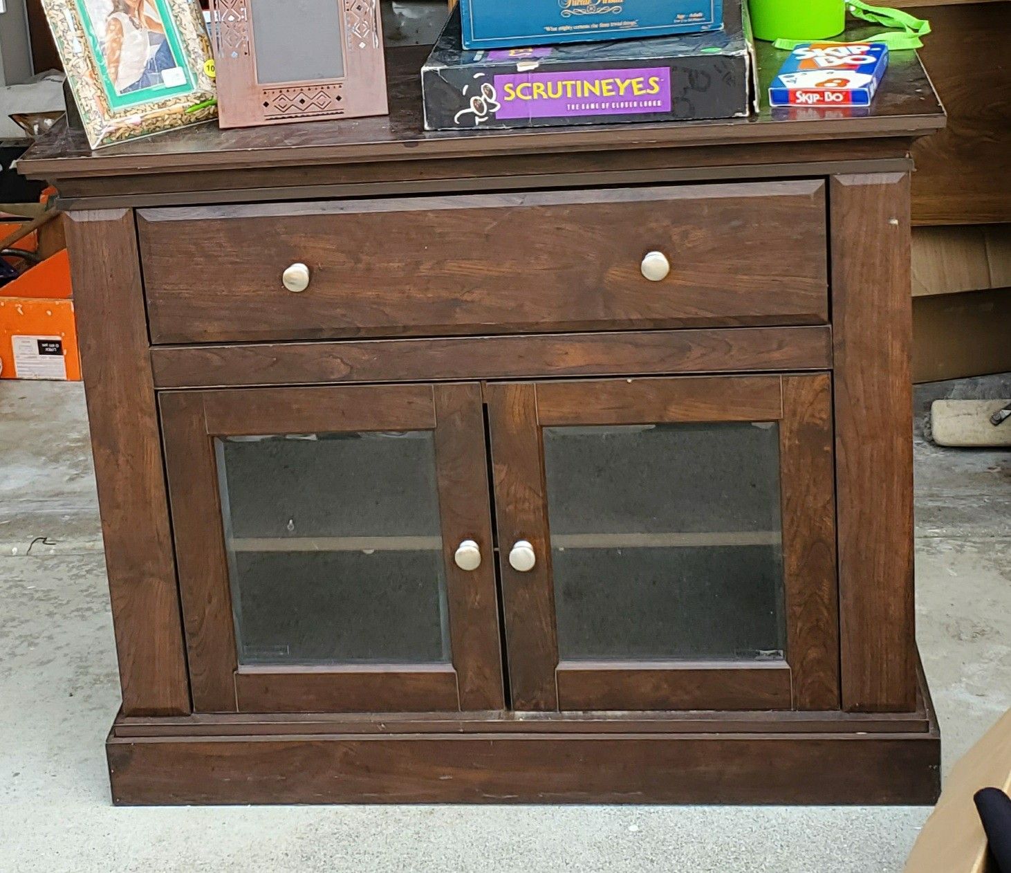 TV Stand with 2 Shelves & Drawer