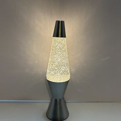 Lava Lamp Silver Glitter Motion Lamp 14 inch Tested~Works Excellent