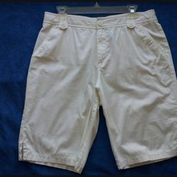 White Women's  Shorts. 