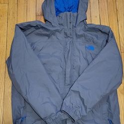 The North Face Gray Rain Jacket - Size L 