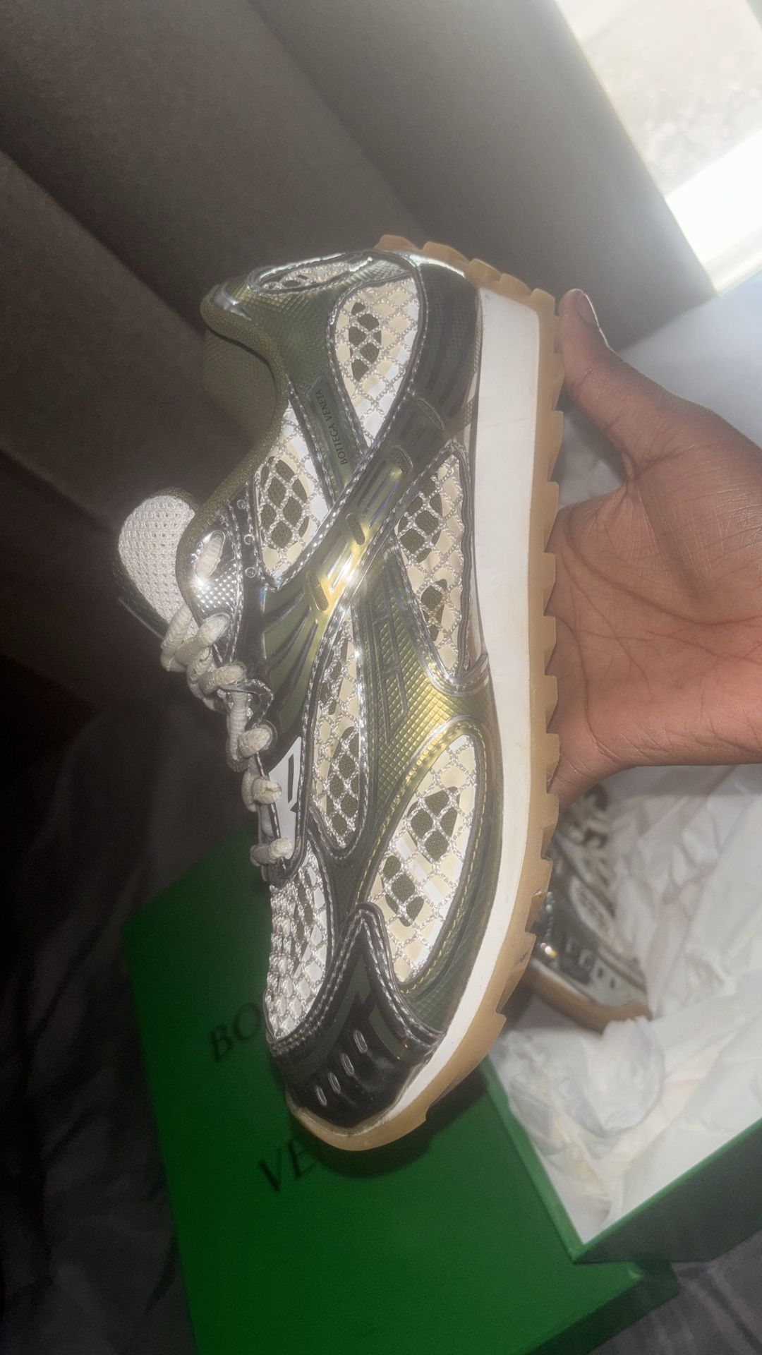 Olive Green Bottegas 