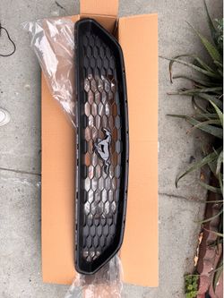 OEM Mustang Grille with Black Emblem