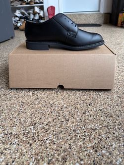 US Navy Men's Black Dress Oxfords 9.5