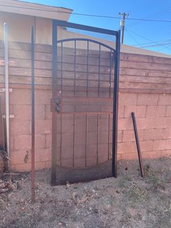 Metal security door