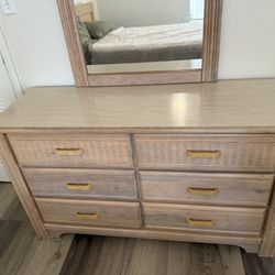 Dresser + Mirror For Sale