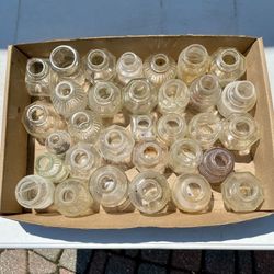 Antique Ink Bottle Collection / (60) Total