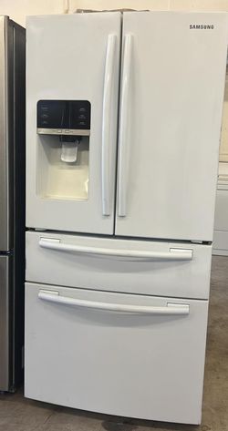 Samsung French Door  White Refrigerator Fridge
