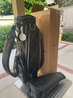 XXIO Golf Cart Bag Black and Purple