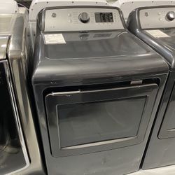 GE Black Stainless Steel 7.4 Cu. Ft. Aluminized Alloy Drum Electric Dryer