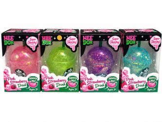 Starbucks-Inspired NeeDoh Super Squishy Glitter Drink – Assorted Colors