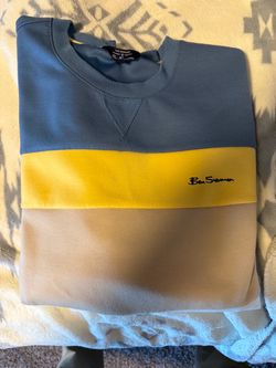 Men’s Ben Sherman Color Block Crewneck Sweatshirt Size L-XL