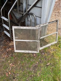FREE Window panes 1950s and counter weights