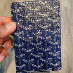 Goyard Blue Passport / Wallet