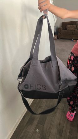 FIGS Gray Canvas Tote Bag