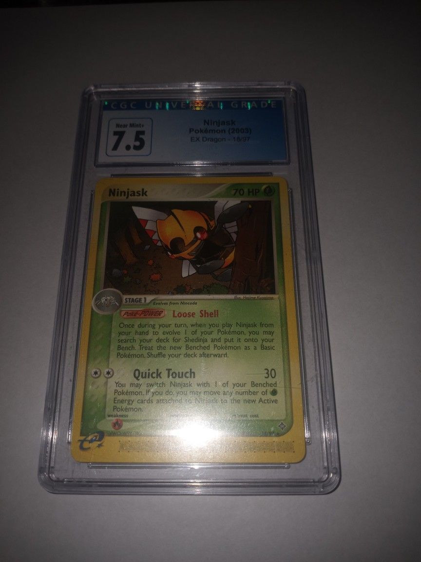 Pokemon 1st Edition Ninjask Vintage (2003) Cgc 7.5