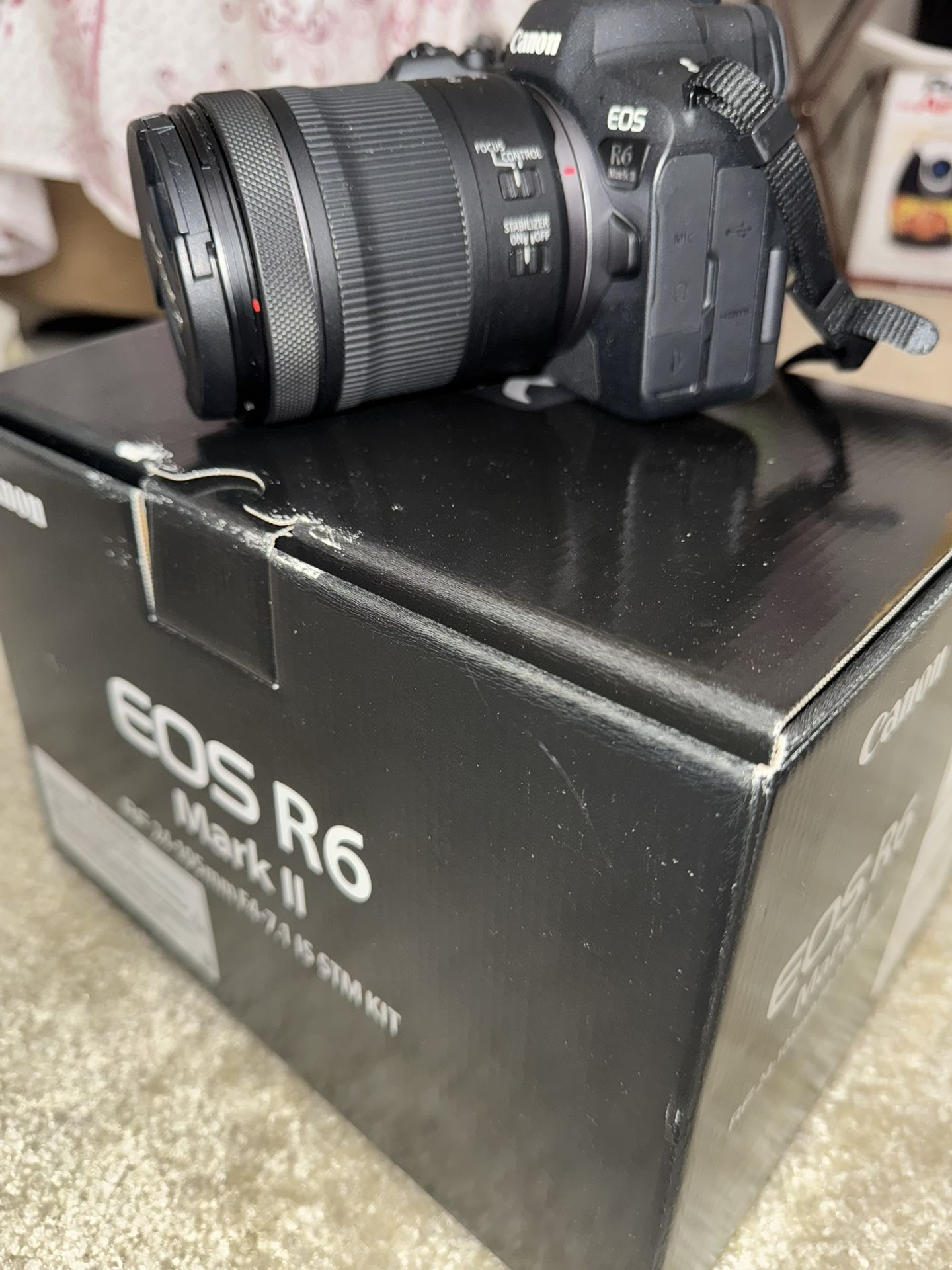 Canon EOS R6 Mark II + RF 24-105mm f4-7.1 IS STM Kit - Like New