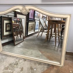 Beautiful Vintage Beige /grey   Mirror 48”by 40”