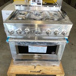Brand New Kitchenaid 36’ All Gas Stove New 