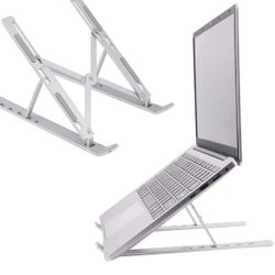 6 Levels Adjustable Laptop Stand Holder, Laptop Riser Computer Stand for Desk, Adjustable Aluminum Computer Stand Compatible for Laptop, Notebook Comp