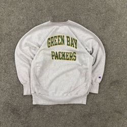 90s green bay packers champion reverse weave crewneck mens size XL