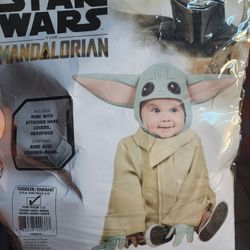 Costum Baby Yoda Size 1-2 Years