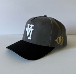 KTH KTHLA Kill The Hype LA Gray & Black Two Tone SnapBack Hat, Grayscale 🕸️