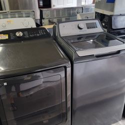 General Electric Washer Machine And Samsung Dryer Electric 