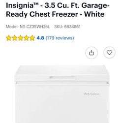 Freezer 3.5 Cubic Foot Insignia