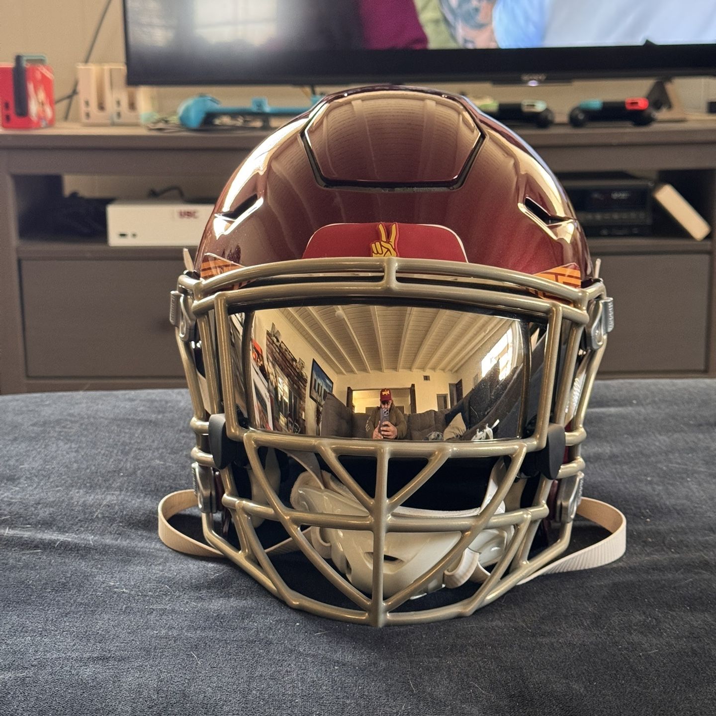custom football helmets for sale or Standard Paint Only Service (New Helmets) Continental Athletic Supply Fit head scans coupled with an athletes head circumference to determine the optimal shell size and energy management components Custom Football Helmets Green