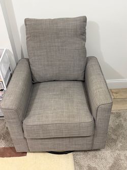 Grey rocking chair