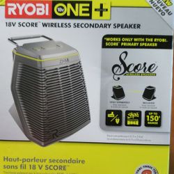 Brand new- RYOBI SECONDARY  18V Speaker 