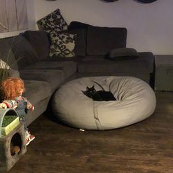 2 Piece Sectional Sofa With Chaise - Steel Grey