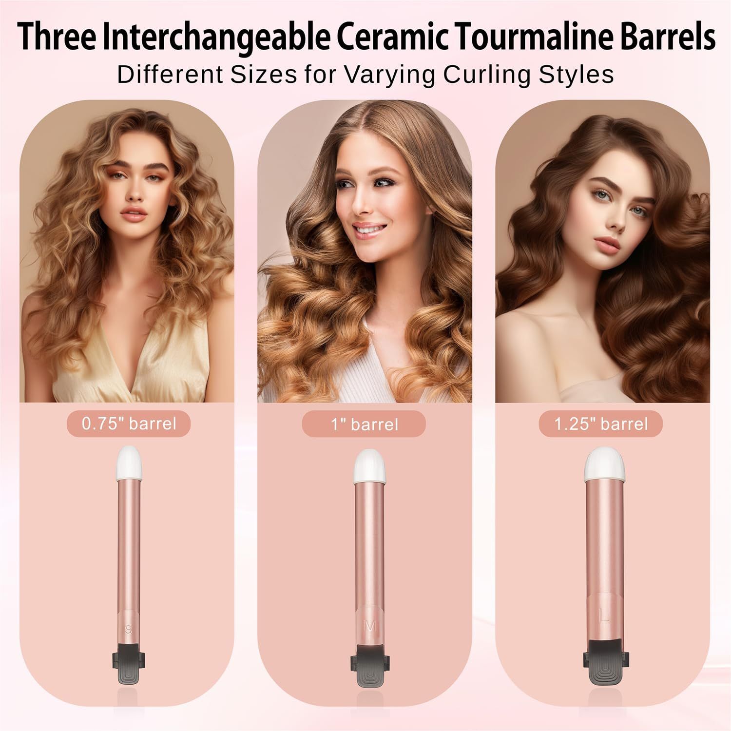 Top4ever Automatic Curling Iron 3 in 1